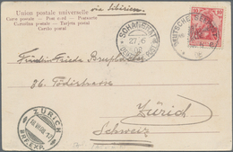 China - Besonderheiten: 1908, "German Seaposts East Asian Line 26 6 08 E" Ties Germany 10 Pf. Red To - Other & Unclassified