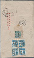 China - Taiwan (Formosa): 1946, Air Mail Covers (2) At $1.30 Rate W. Ovpt. Issue Ex 10 C./50 C. Impe - Ungebraucht