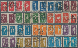 China - Volksrepublik: 1952, Radio Gymnasium (S4), Complete Set Of 40, Used, Partly With Defects. - Cartas & Documentos