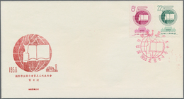 China - Volksrepublik: 1958, 5 FDCs, Bearing Michel 398/409 (C54, C55, C56, S25, S26), Tied By First - Cartas & Documentos