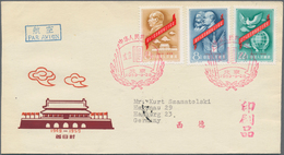 China - Volksrepublik: 1959, 8 First Day Covers Of C674, C67, C68, C69, C70, C73, And S36, Bearing T - Covers & Documents