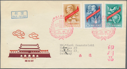 China - Volksrepublik: 1959, 8 First Day Covers Of C674, C67, C68, C69, C70, C73, And S36, Bearing T - Brieven En Documenten