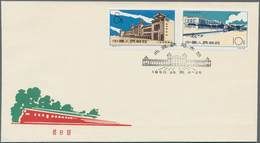 China - Volksrepublik: 1960, 5 First Day Covers Of C74, C75, C76, S37, And S42", Bearing The Full Se - Storia Postale