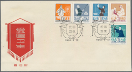 China - Volksrepublik: 1960, 5 FDCs Bearing The Michel 559/69, And 576 (S32, S41, S43, C80, C84), Ti - Covers & Documents