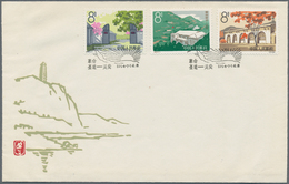 China - Volksrepublik: 1964, 5 FDC Sets, Bearing The Full Sets Of C105, C107, S63, S65, And S66, Tie - Lettres & Documents