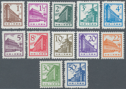 China - Volksrepublik: 1963/1965, Three Sets: Peking Buildings (R13) Unused No Gum As Issued, Mounta - Covers & Documents