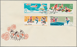 China - Volksrepublik: 1966, 2 FDC Sets, Bearing Michel 914/926 (S71, S72), Tied By First Day Commem - Cartas & Documentos