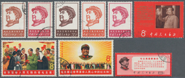 China - Volksrepublik: 1967/68, 4 Complete Sets Including W4, W6, W9 And W13, Used, Some With Slight - Cartas & Documentos