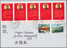 China - Volksrepublik: 1968/71, Cover To Hassendorf, West Germany, Bearing The Full Unfolded Stripe - Covers & Documents