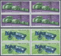 China - Volksrepublik: 1974, Industrial Production (N78/N81), 4 Complete Sets Of 4, Mostly As Blocks - Lettres & Documents