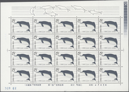 China - Volksrepublik: 1980/82, White Flag Dolphin (T57), And The Sable (T68), Both 20 Complete Sets - Cartas & Documentos