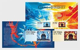 GROSSBRITANNIEN GRANDE BRETAGNE GB 2018 POST & GO GAMES OF THRONES P. PACK SET 2V MNH SG FS199-206 MI AT137-38 - Post & Go (distributeurs)