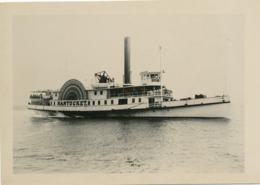 Argentique V. Mills Steamer Steamboat Steamship 1886 Nantucket Animée Tampons - Barche