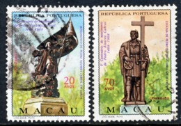 !										■■■■■ds■■ Macao 1968 AF#418-419ø Pedro Álvares Cabral Set Oceans Brazil (x12684) - Used Stamps