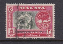 Malaysia Malacca SG 59 1960 Queen Elizabeth II,$ 2.00 Used - Malacca