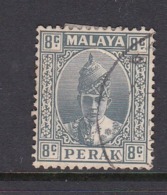 Malaysia-Perak SG 110 1938 Sultan Iskandar,8c Grey,used - Perak