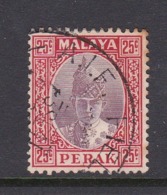 Malaysia-Perak SG 115 1938 Sultan Iskandar,25c Dull Purple And Scarlet ,used - Perak