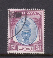 Malaysia-Perak SG 146 1950 Sultan Shah $ 1.00 Blue And Purple,used - Perak
