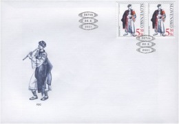 SLOVAKIA - FDC,  Year 2001, 2 Scans - FDC