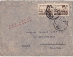 EGYPTE 1945 LETTRE DU CAIRE POUR MULHOUSE - Lettres & Documents