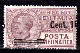 Italia-A-0547: POSTA PNEUMATICA 1927 (++) MNH - Leggera Piega Orizzontale - Senza Difetti Occulti. - Pneumatische Post