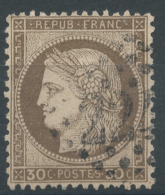 Lot N°50794  Variété/n°56, Oblit GC, Fond Ligné Horizontal, F De FRANC - 1871-1875 Ceres