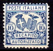 Italia-A-0557: RECAPITO AUTORIZZATO 1928 (++) MNH - Dentellato 11 - Senza Difetti Occulti. - Otros & Sin Clasificación