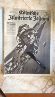 1944 WWII WW2 Kölnische Illustrierte Zeitung NAZI GERMANY ARMY MAGAZINE MILITARY DEUTSCH LOKFÜHRER DES PANZERZUGS TRAIN - Policía & Militar