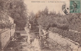 ESSOYES - LA FOSSE DU CLOS BOURGIN - BELLE CARTE - SEPIA - ANIMEE - PEU COURANTE SOUS CETTE PR2SENTATION - TOP !!! - Essoyes