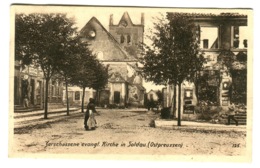 Wohlfahrtspostkarte Ostpreussenhilfe 1915 Zerschossene Kirche In Soldau Gebraucht 1915 - Ostpreussen