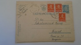 D167984 Romania Carte Postala  Uprated Postal Stationery  1941  WWII - Timisoara  Fratelia  -to Kispest Hungary - Cartas De La Segunda Guerra Mundial