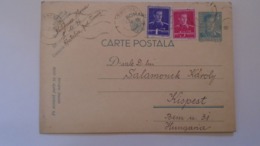 D167986 Romania Carte Postala  Uprated Postal Stationery  1941  WWII - Timisoara  Fratelia  -to Kispest Hungary - Cartas De La Segunda Guerra Mundial