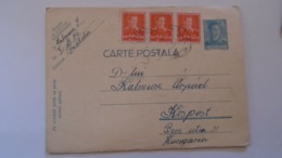D167989 Romania Carte Postala- Uprated Postal Stationery  1941  WWII - Timisoara  Fratelia  -to Kispest Hungary - World War 2 Letters