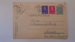 D167992 Romania Carte Postala- Uprated Postal Stationery  1941  WWII - Timisoara  Fratelia  -to Kispest Hungary - World War 2 Letters