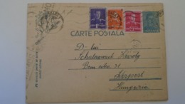 D167996 Romania Carte Postala- Uprated Postal Stationery  1941  WWII - Timisoara  Fratelia  -to Kispest Hungary - 2de Wereldoorlog (Brieven)