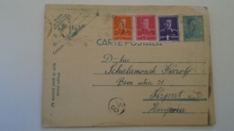 D167998 Romania Carte Postala- Uprated Postal Stationery  1941  WWII - Timisoara  Fratelia  -to Kispest Hungary - 2de Wereldoorlog (Brieven)