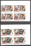 Delcampe - Cuba 2016, 45th CIMAGT, Research Tropical Cattle, Cow, Horse, 2valx4 IMPERFORATED - Hoftiere