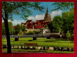 CP Allemagne Bavière Ansbach Blick Zur Gumbertuskirche - Pont église Parc ... - Ansbach