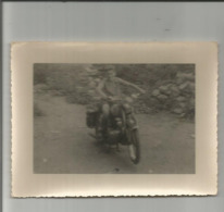 Photographie Enfant Sur Moto Photo 8,5x11,5 Cm - Oggetti