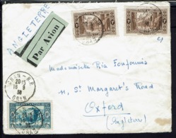 Algérie - 1938 - Affranchissement à 3,75 Fr Sur Enveloppe De Oran Pour Oxford (Angleterre) - Storia Postale