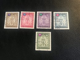 FL Dienstmarken 1976/89 Zumstein Nr 60/61/63/64/68 / Michel Nr 57/58/60/61/65 - Gestempelt - Service