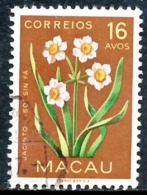 !										■■■■■ds■■ Macao 1953 AF#378ø Flowers Of Macao 16 Avos (x11466) - Used Stamps