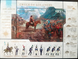 RV) 2017 ARGENTINA, 200 YEARS OF THE CROSSING OF THE ANDES, SAN MARTIN, MNH - Nuovi