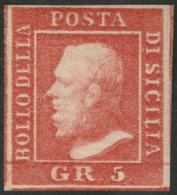 Sicilia, 10 Grana II Tavola Vermiglio N.11 MVLH * Cv 1250 - Sicile