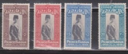 EGYPT Scott # 115-8 MH - Prince Farouk - Unused Stamps
