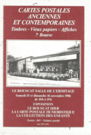 Cp, Bourses & Salons De Collections, 7 E Bourse Cartes Postales,LE BOUSCAT ,1986 ,Gironde - Bourses & Salons De Collections