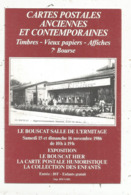 Cp, Bourses & Salons De Collections, 7 E Bourse Cartes Postales,LE BOUSCAT ,1986 ,Gironde - Borse E Saloni Del Collezionismo