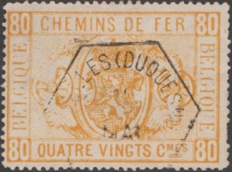 Belgique 1879 COB / Y&T TR 5 Oblitéré Bruxelles Rue Duquesnoy - Usati
