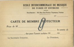 Tubize :  Ecole Intercommunale De Musique       (  2 Scans ) - Tubize