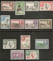 NYASALAND 1945 SET TO 10s SG 144/156 UNMOUNTED MINT/MOUNTED MINT - Nyassaland (1907-1953)